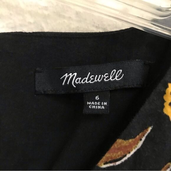 Madewell painted blooms open back mini dress 6 - Picture 8 of 10